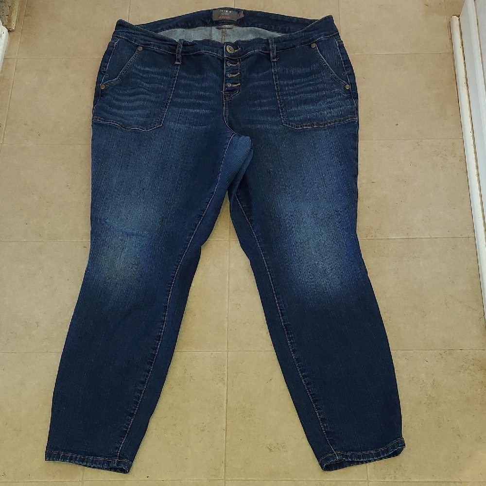 Torrid High Rise Dark Blue Jeans